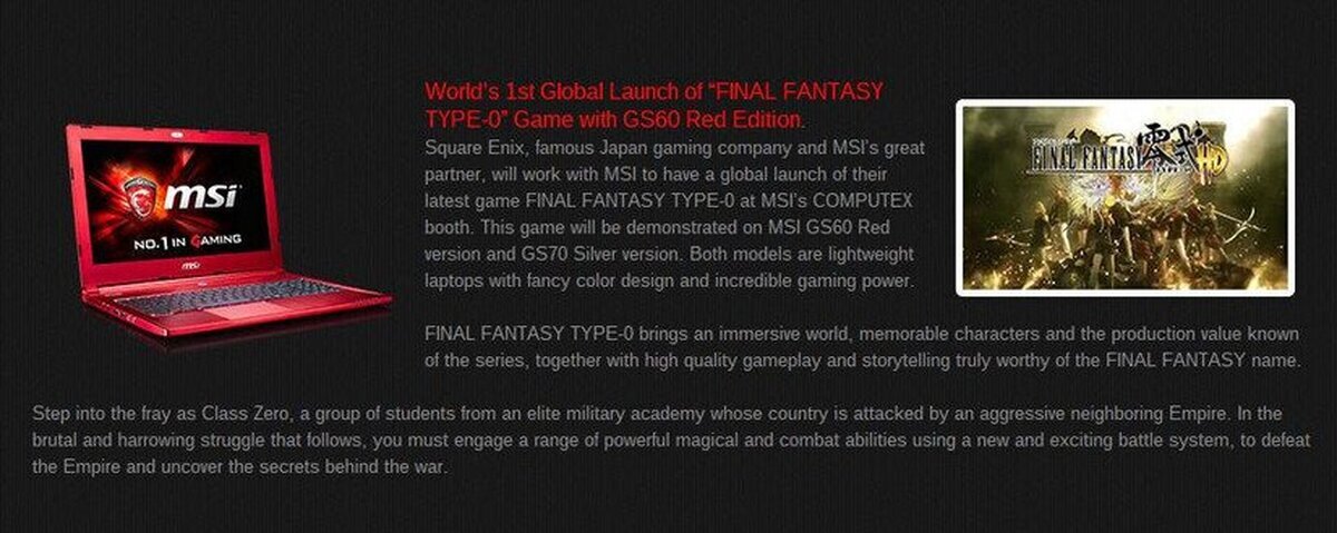Final Fantasy Type-0 HD también saldrá para PC