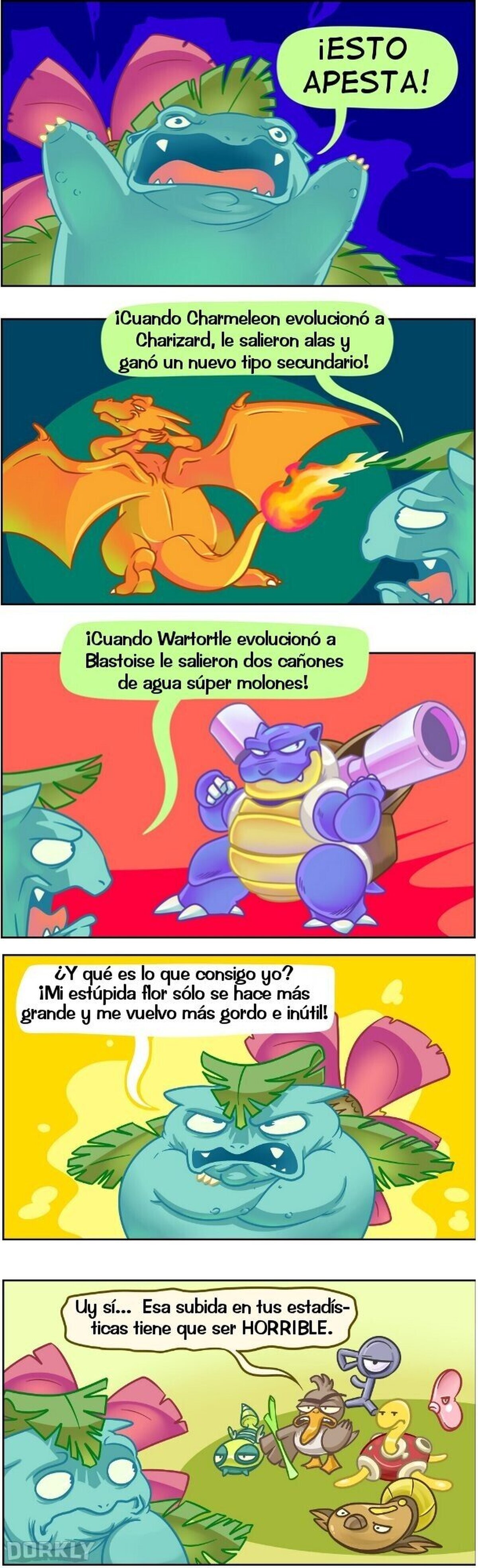 Venusaur no es el más indicado para quejarse