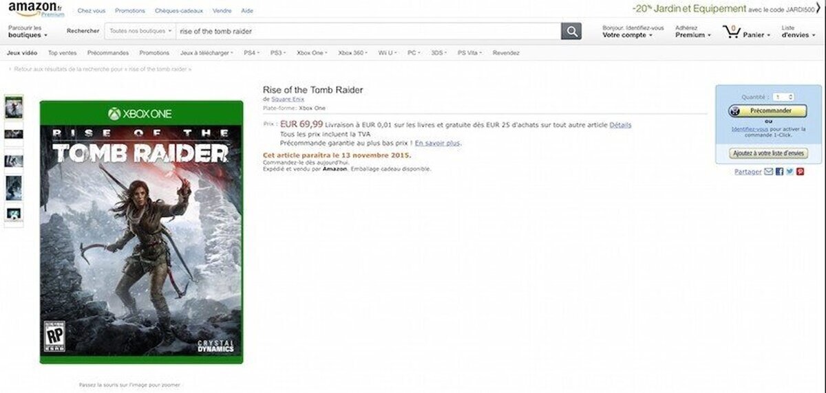 Se filtran las posibles fechas de lanzamiento de Rise of The Tomb Raider y Forza Motorsport 6 