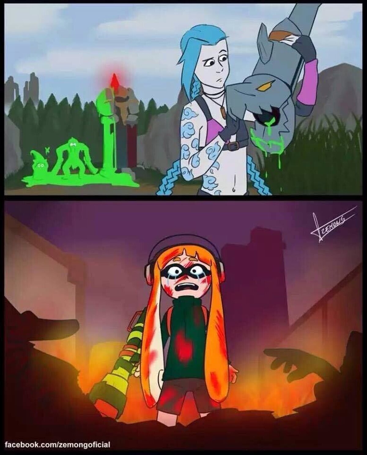 Cuando hay un cruce inesperado de armas entre juegos