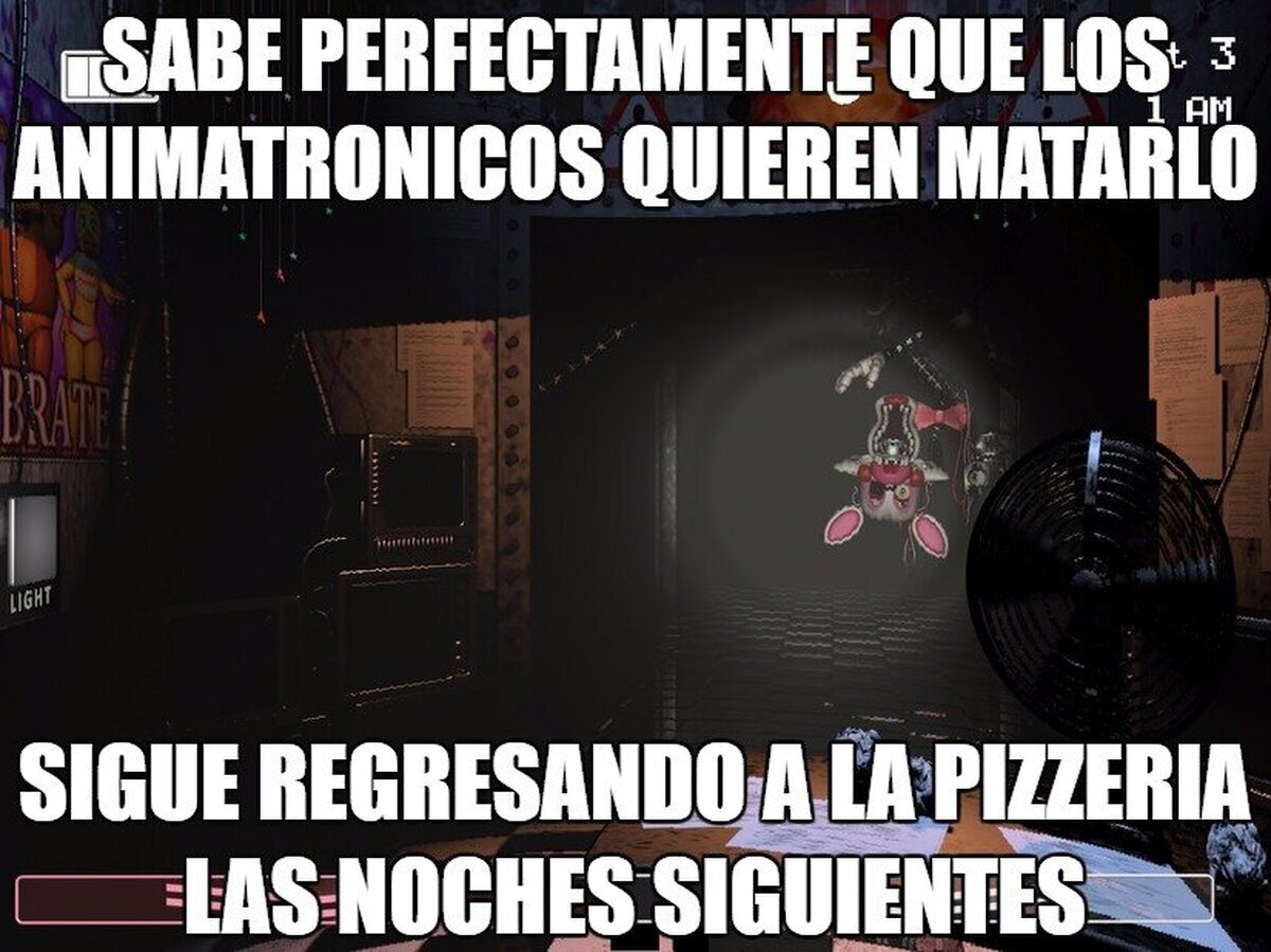 La lógica de FNAF no tiene lagunas...