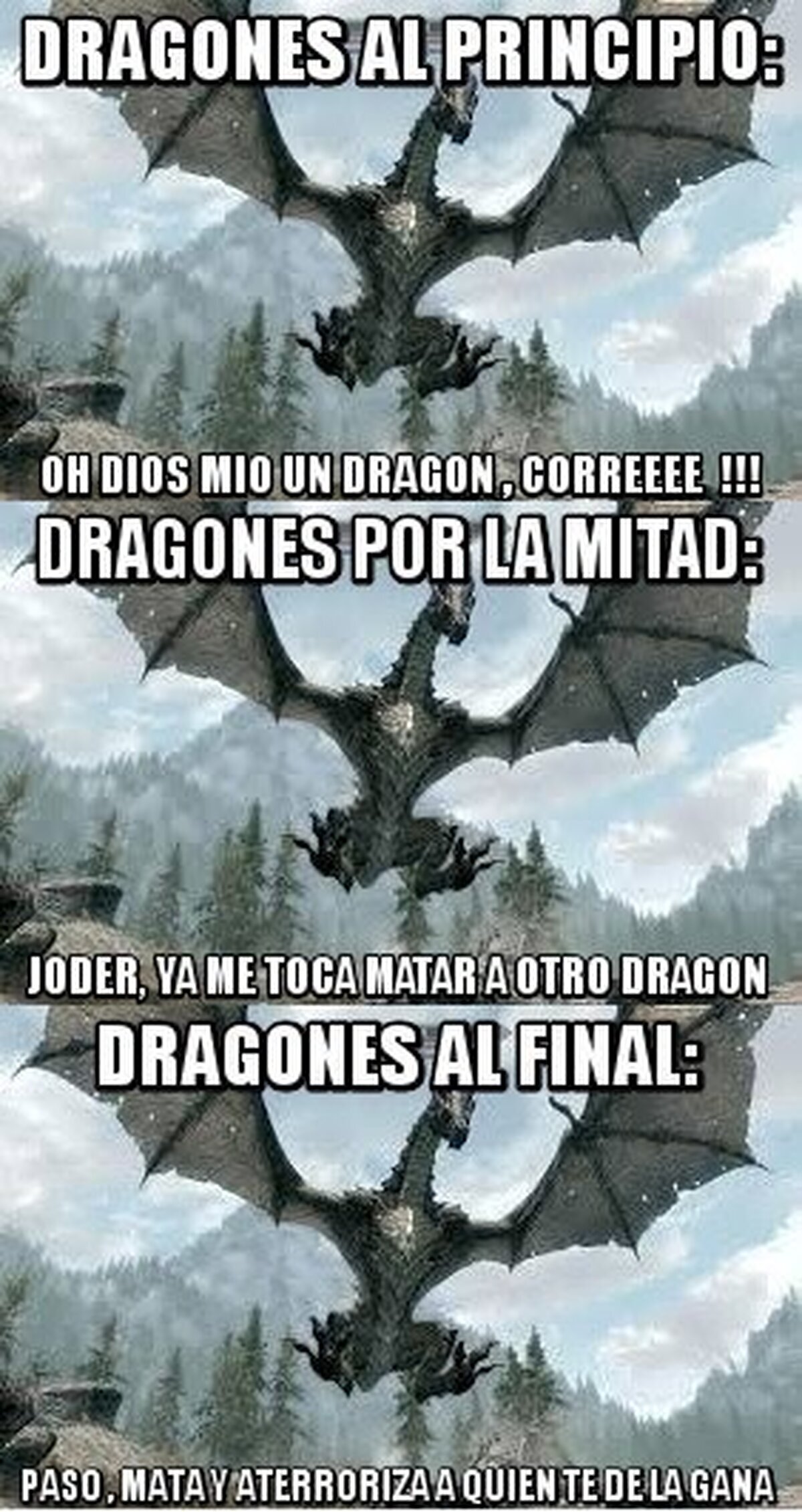 Así afrontamos a los dragones en Skyrim