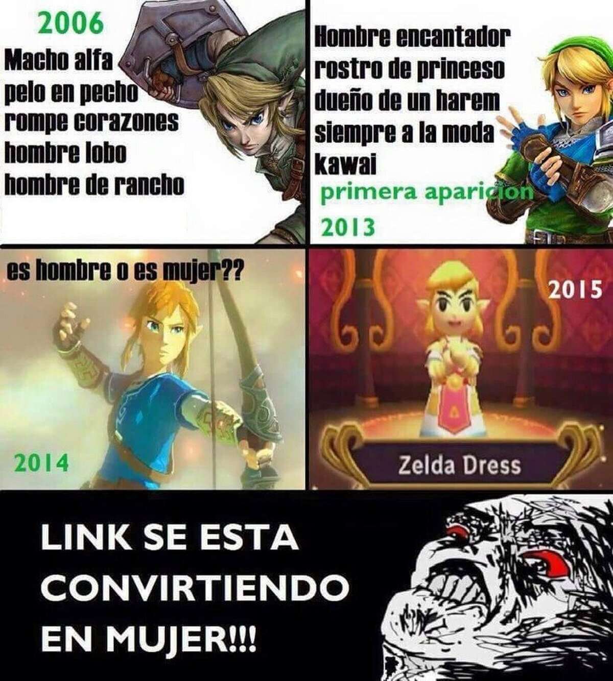 No me gusta la evolución de Link