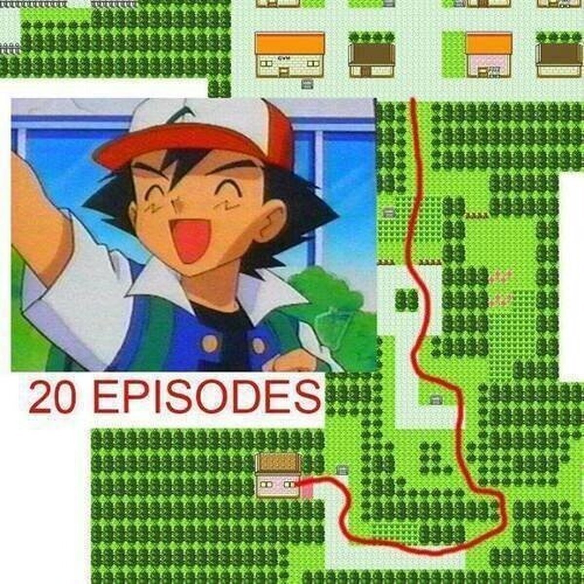 Cuando te das cuenta de que te pasaste Pokémon 10 veces más rápido que Ash