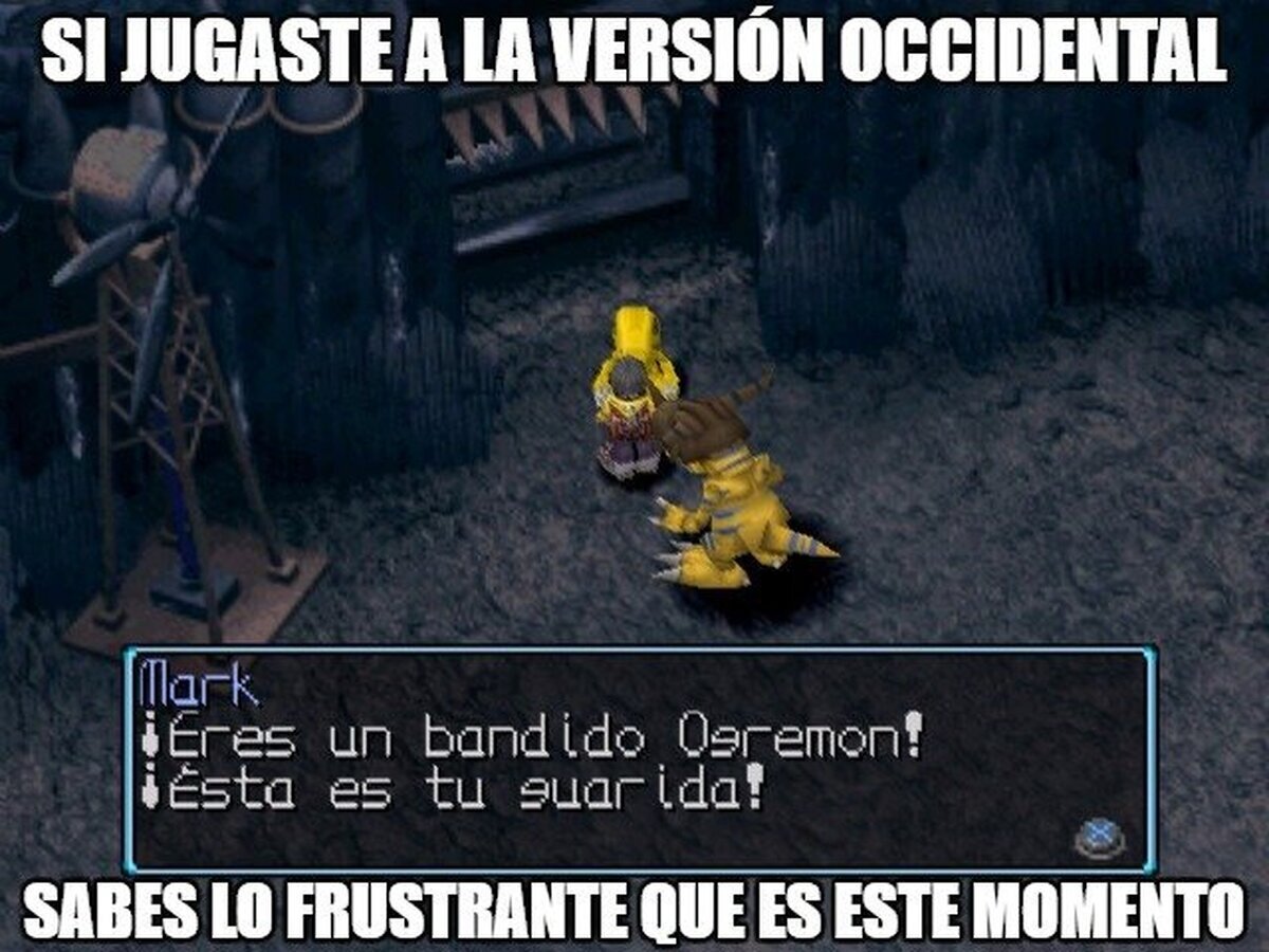 El final de Digimon World no es apto para occidentales al parecer