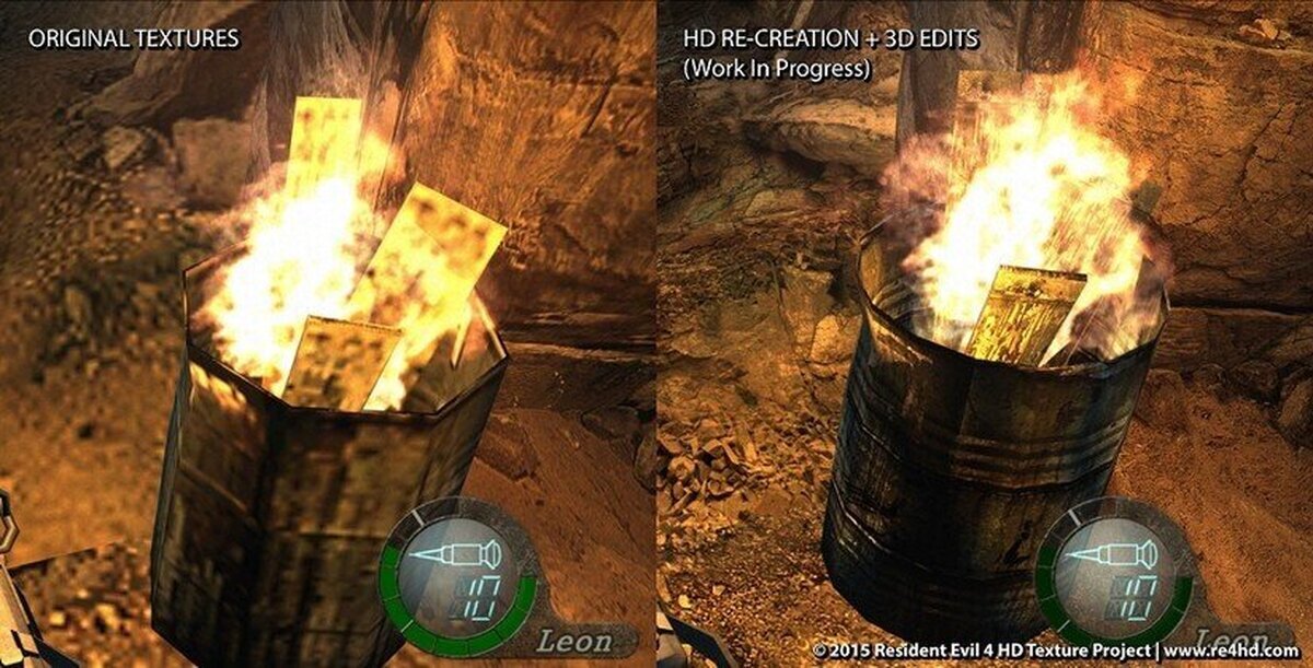 Los fans de Resident Evil 4 HD hacen el trabajo de Capcom con las texturas