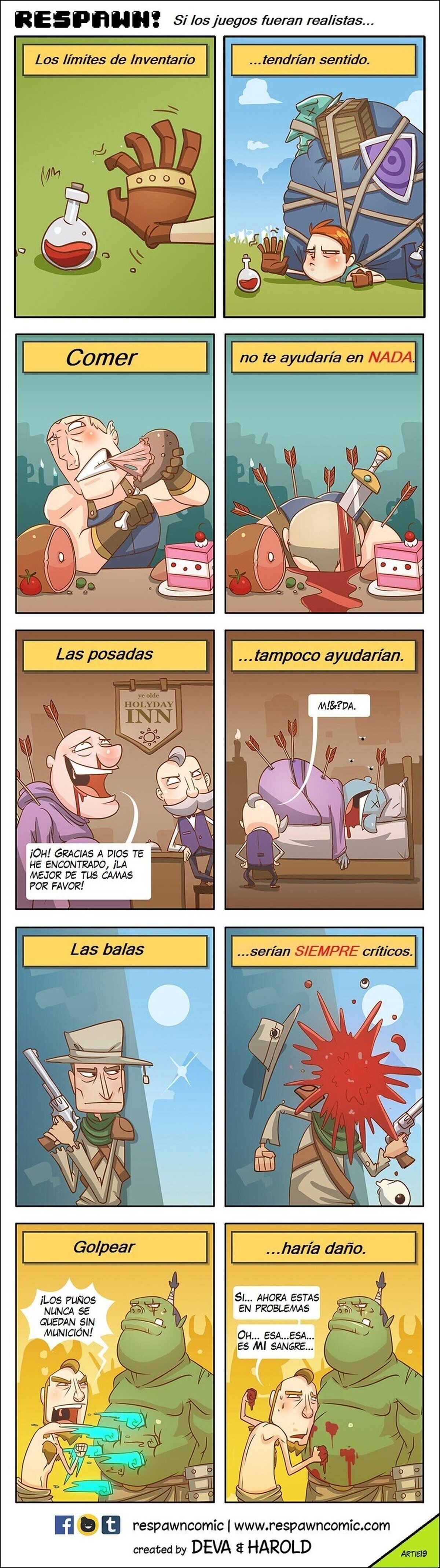 Si los juegos fueran realistas...