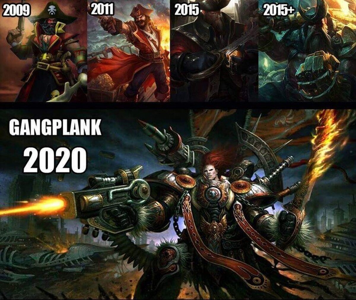 Gangplank cada vez esta más cerca de completar su transformación