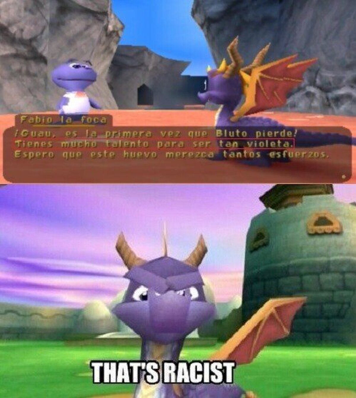 Racismo antivioleta en Spyro