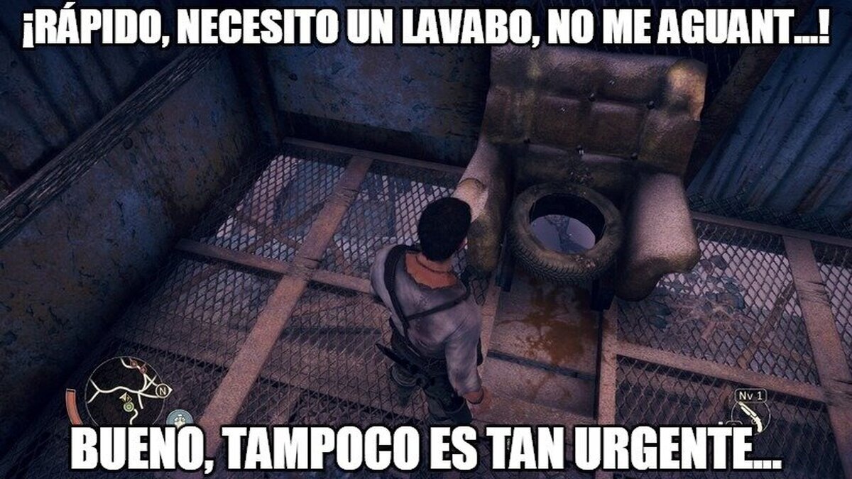 Lavabos no especialmente limpios, nivel: Mad Max