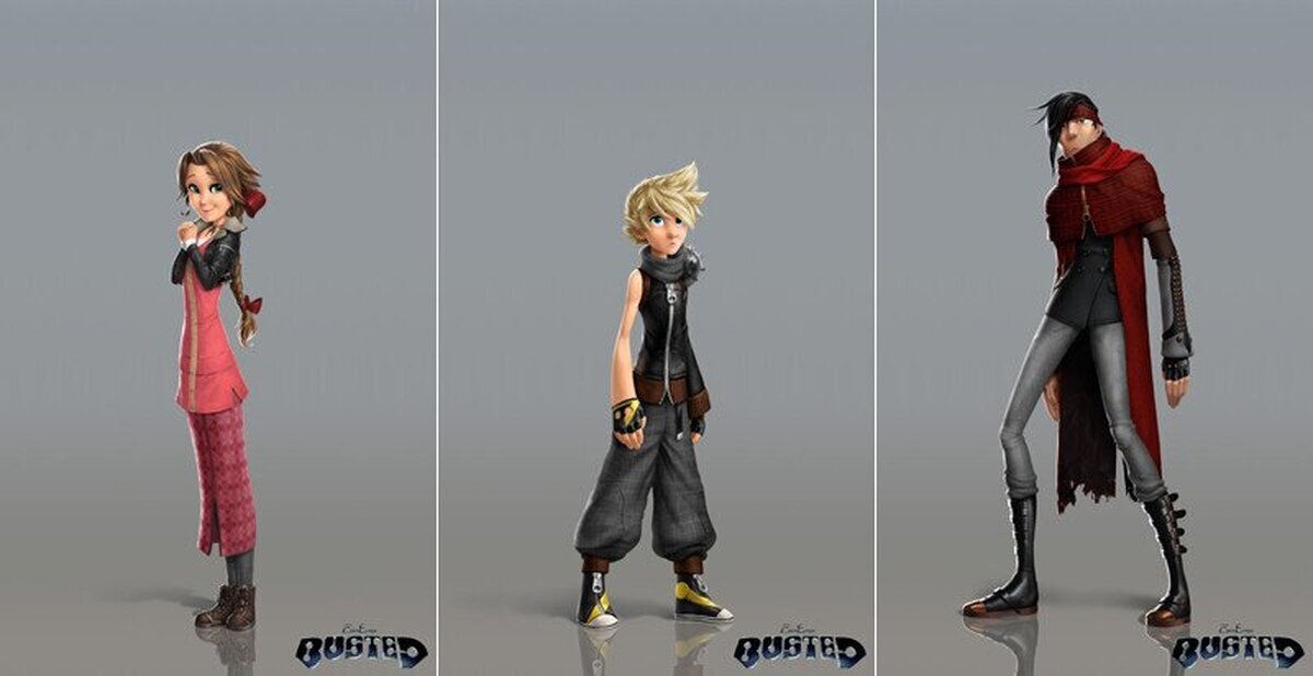 ¿Cómo serían los personajes de Final Fantasy VII si fuesen dibujos animados?