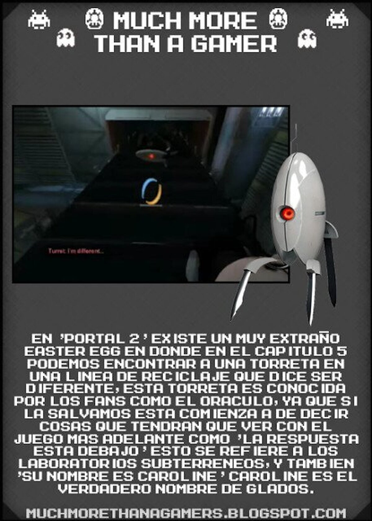 La torreta profeta de Portal 2