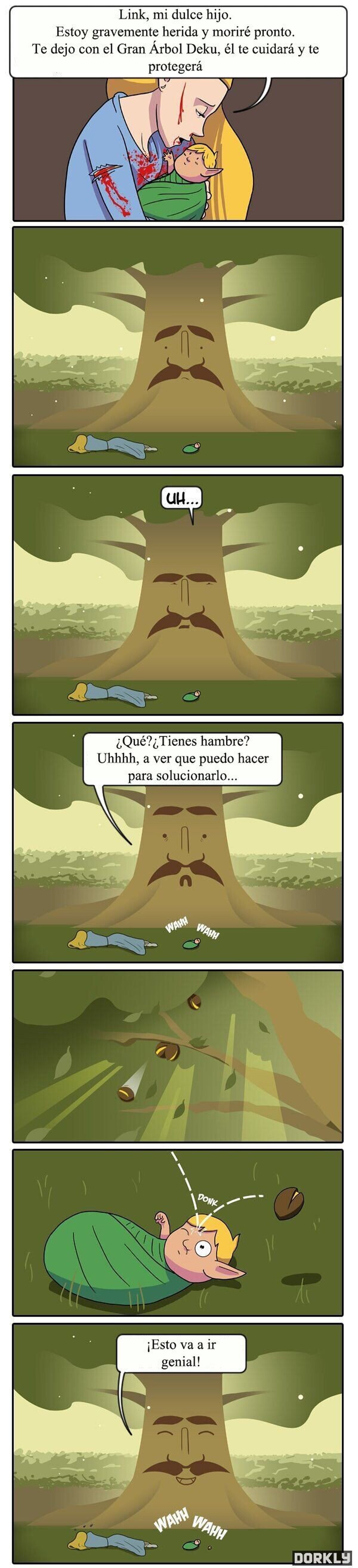 Y por eso Link nunca aprendió a hablar, niños