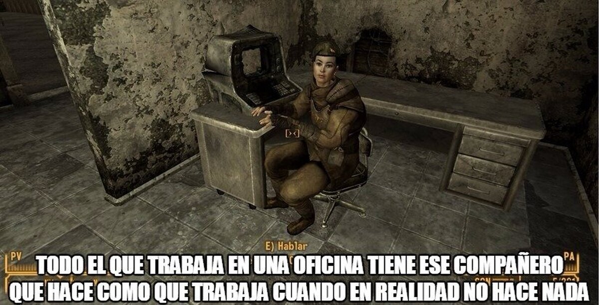 El típico escaqueado que hay en toda oficina
