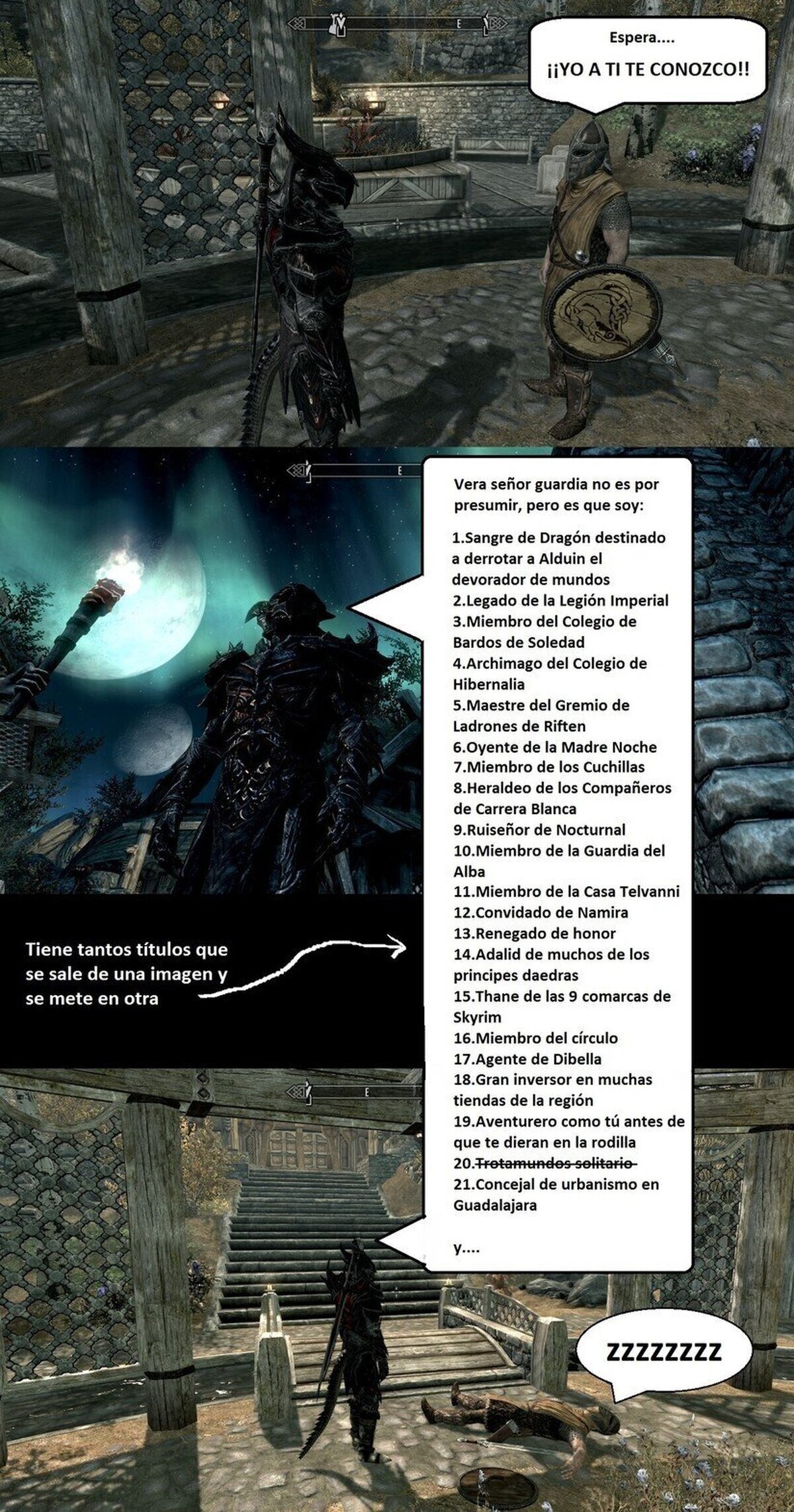 Cuando tienes que presentarte en Skyrim...