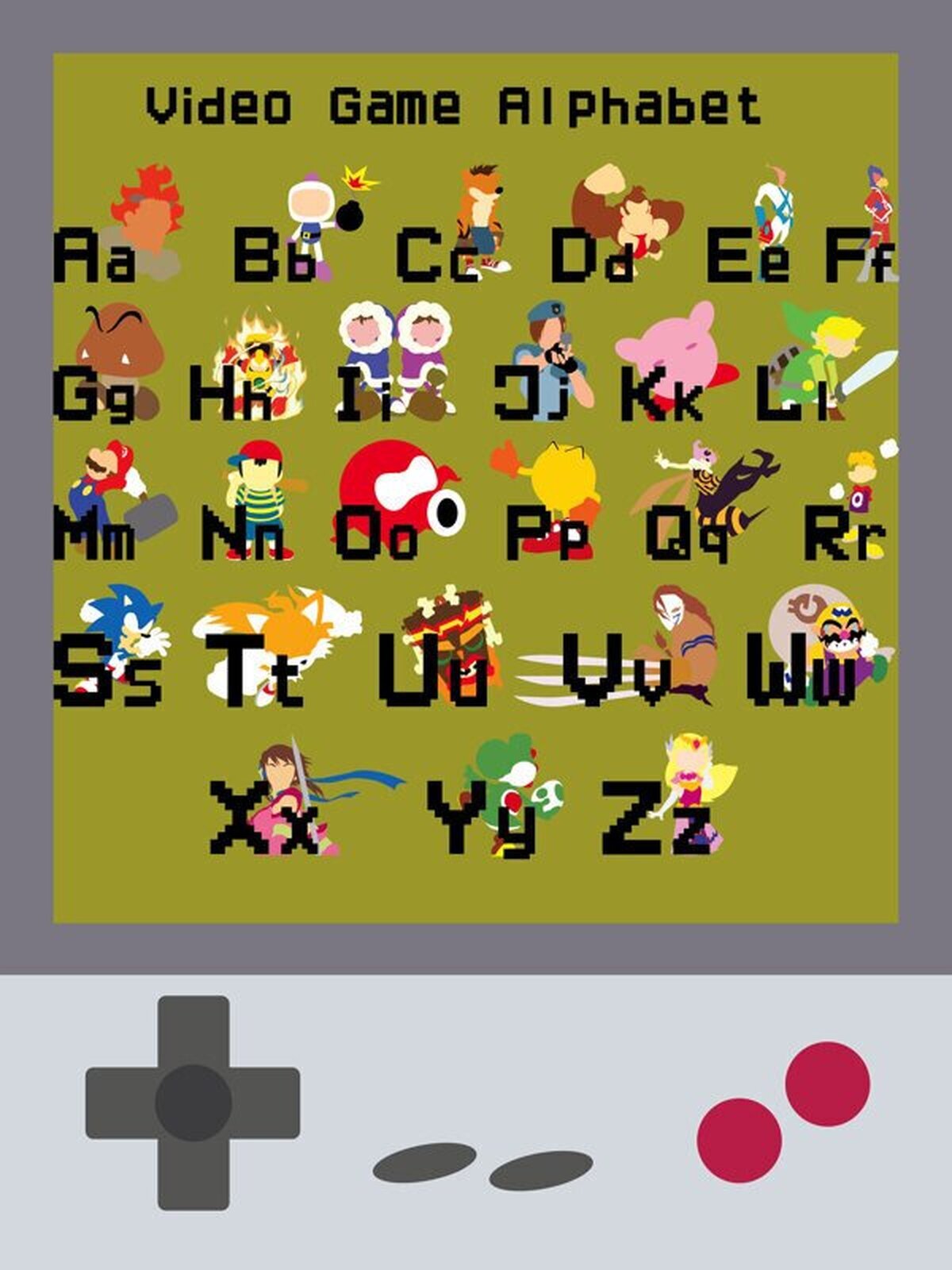 Video Game Alphabet, ¿eres capaz de nombrarlos a todos?