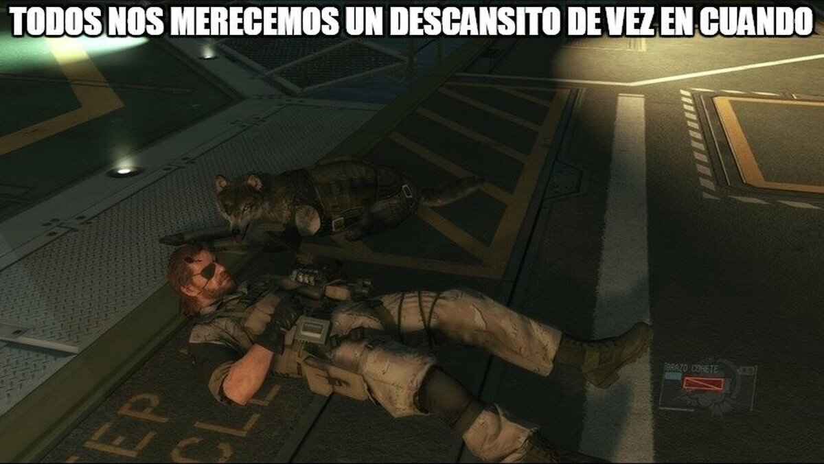 Un descansito más que merceido en la Mother base