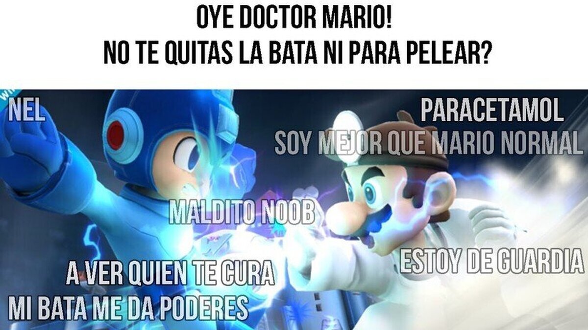 Dr. Mario siempre tiene la bata puesta