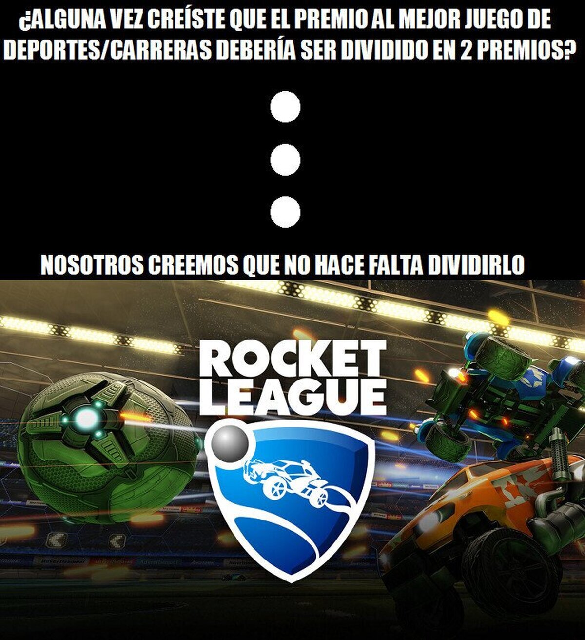 ¡Enhorabuena a Rocket League por su Game Award!