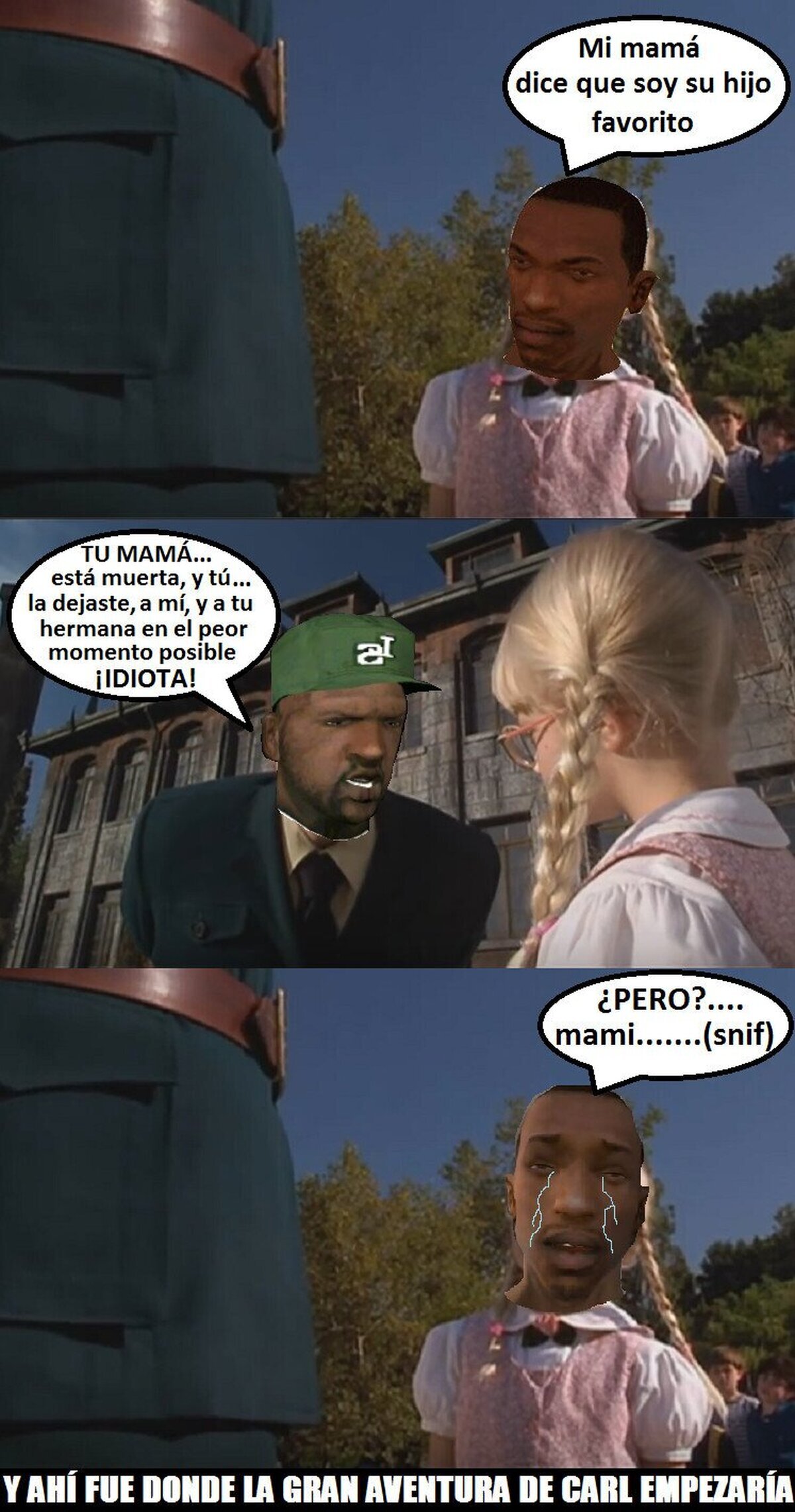 La verdad es que un buen hijo no eras...
