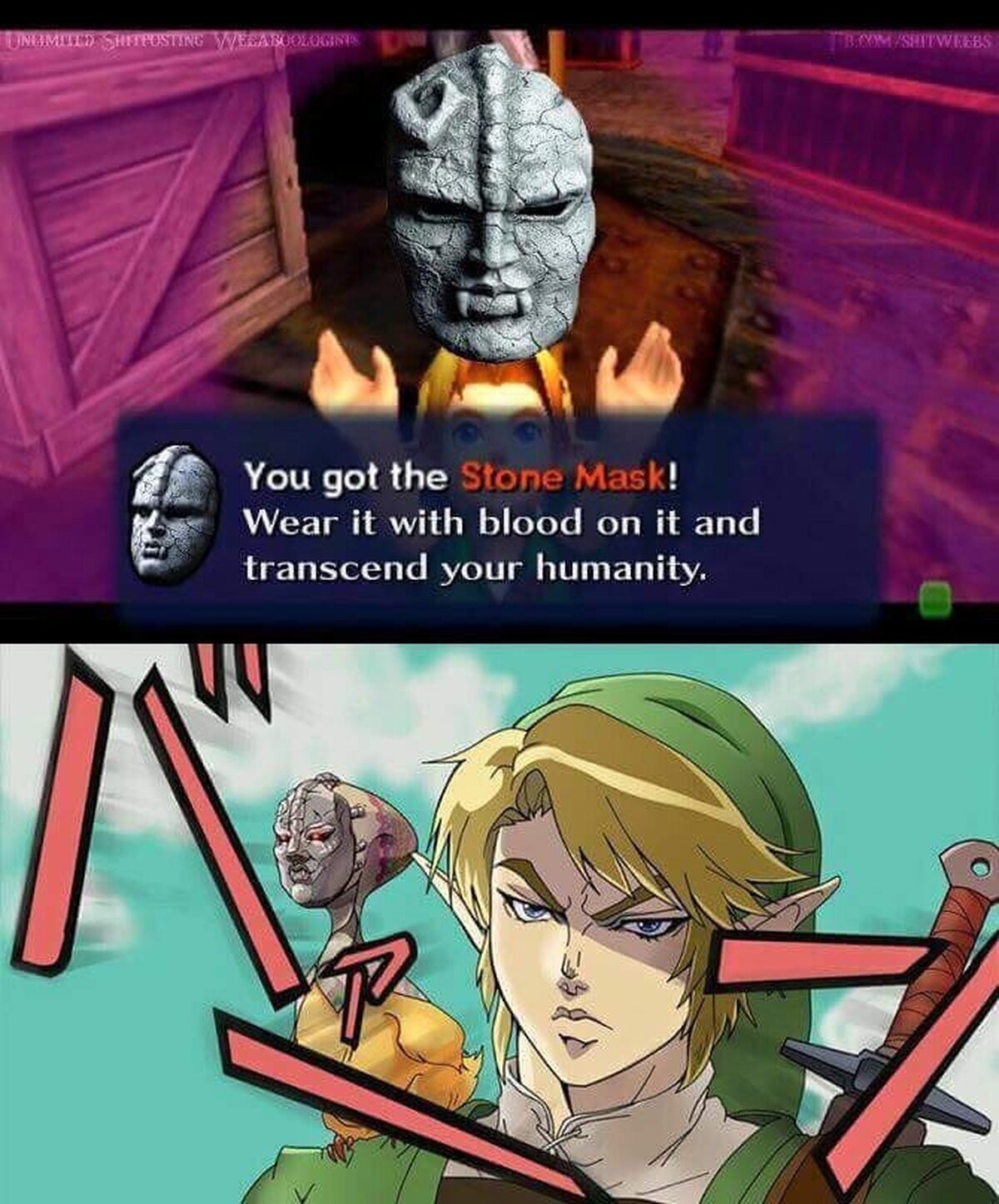 Creo que Link tomo la máscara de piedra equivocada