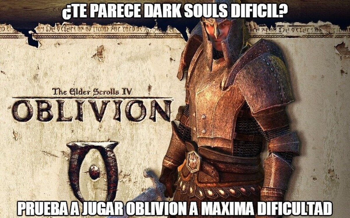 Oblivion, Juego dificil con gran curva de dificultad