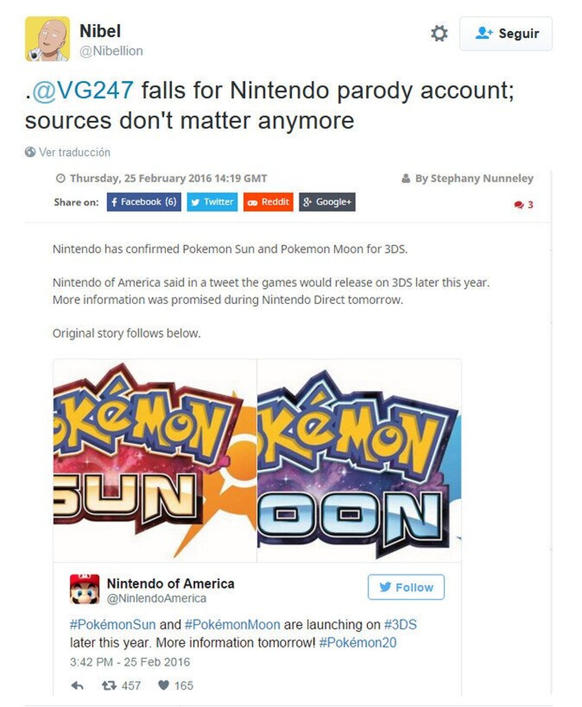 Rumor: Pokémon Moon y Pokémon Sun