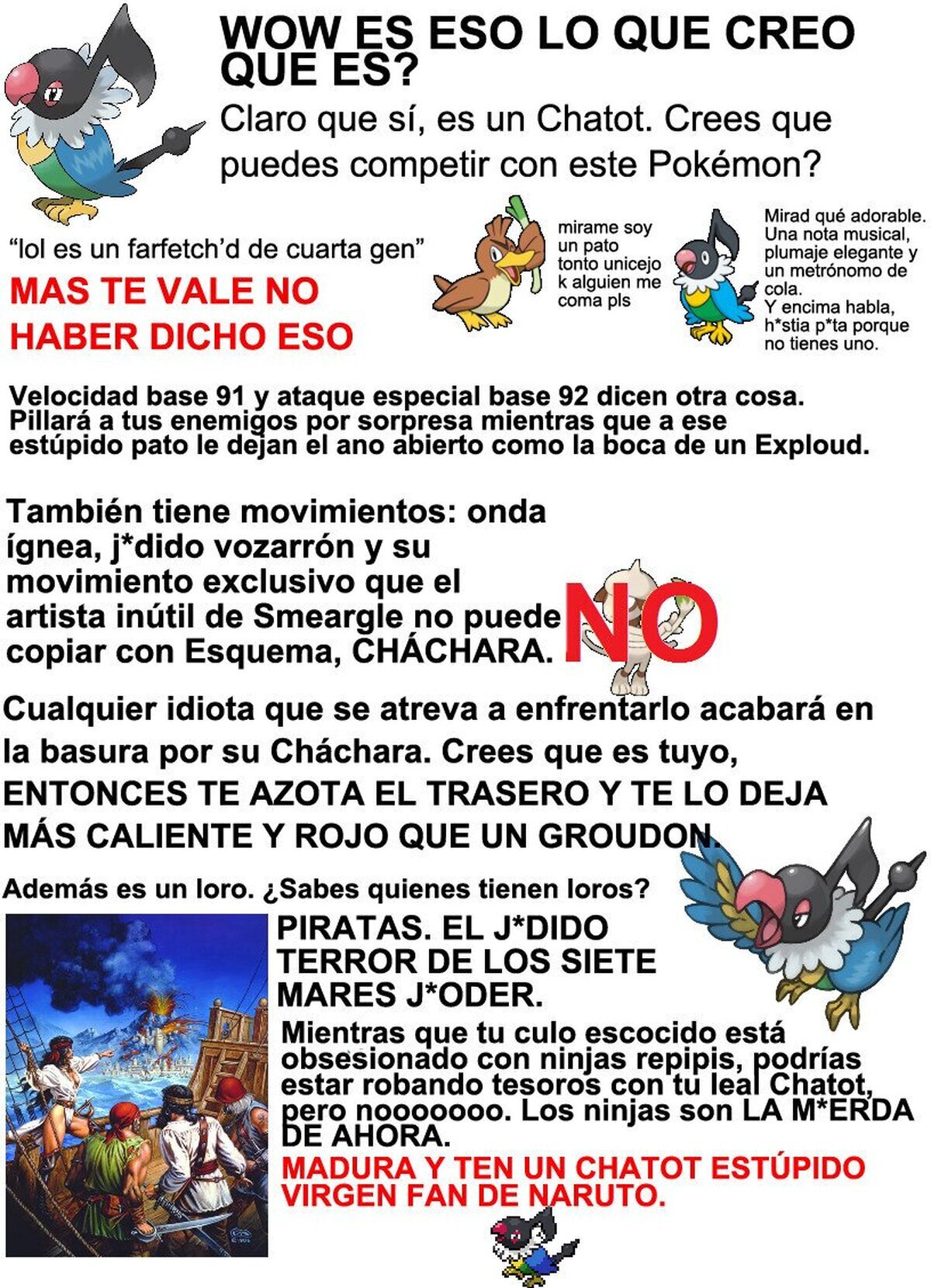 Todo el mundo necesita un Chatot