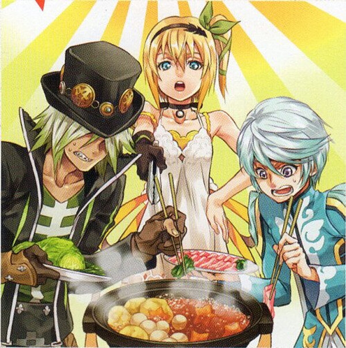 Edna prepara la comida junto a sus esclav……compañeros