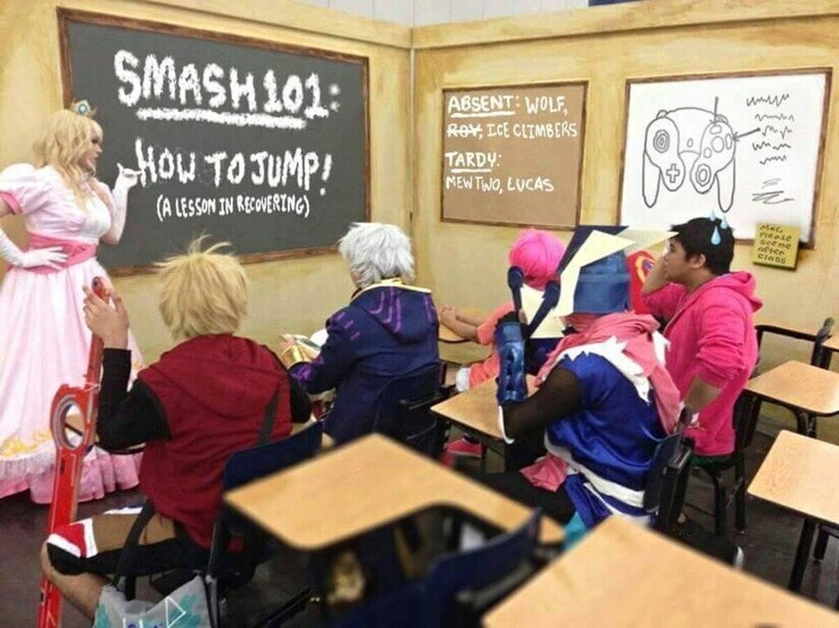 Un día cualquiera en las clases de Smash Bros