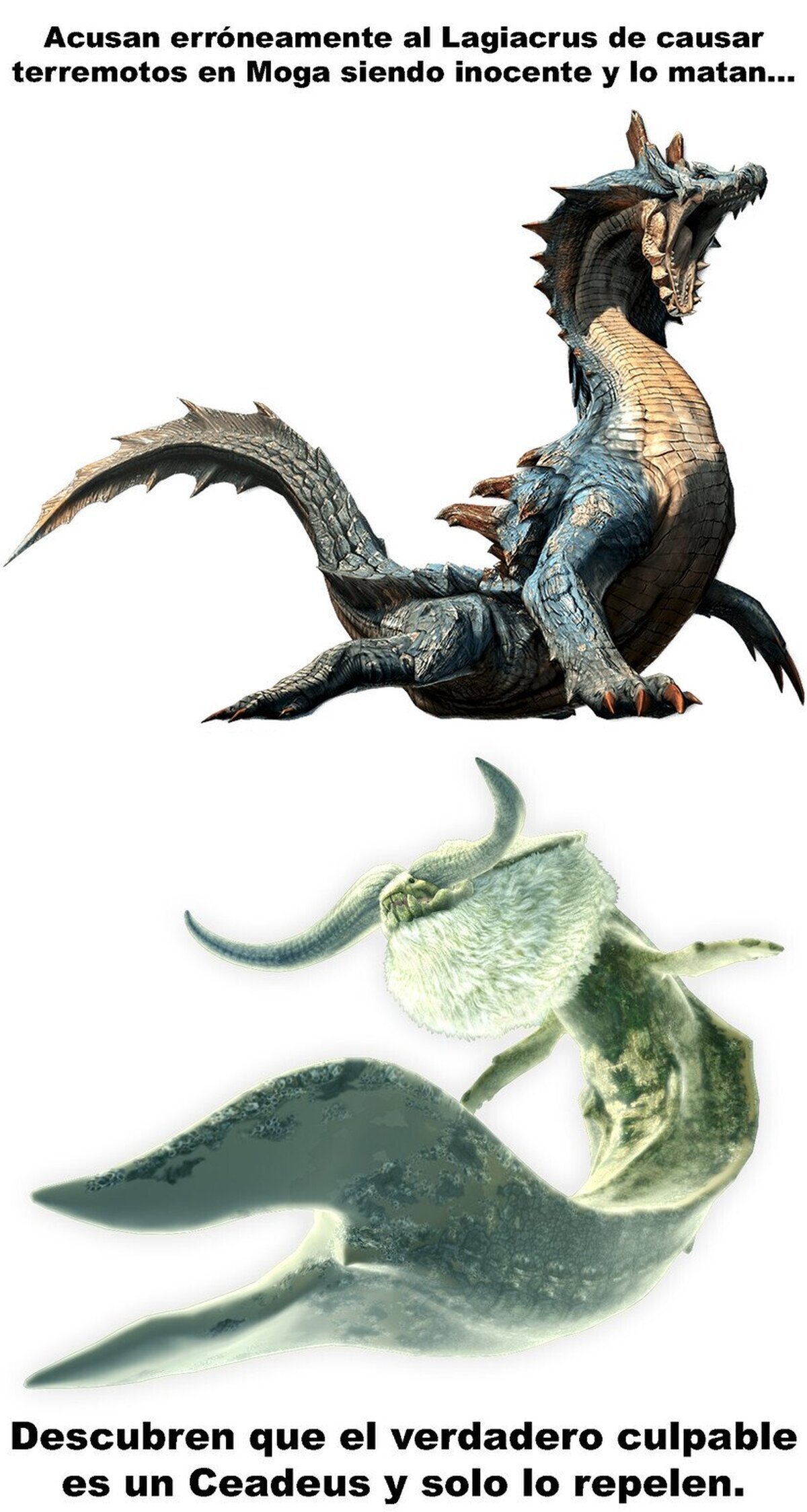 Pobre lagiacrus, él solo quería algunos amigos :(