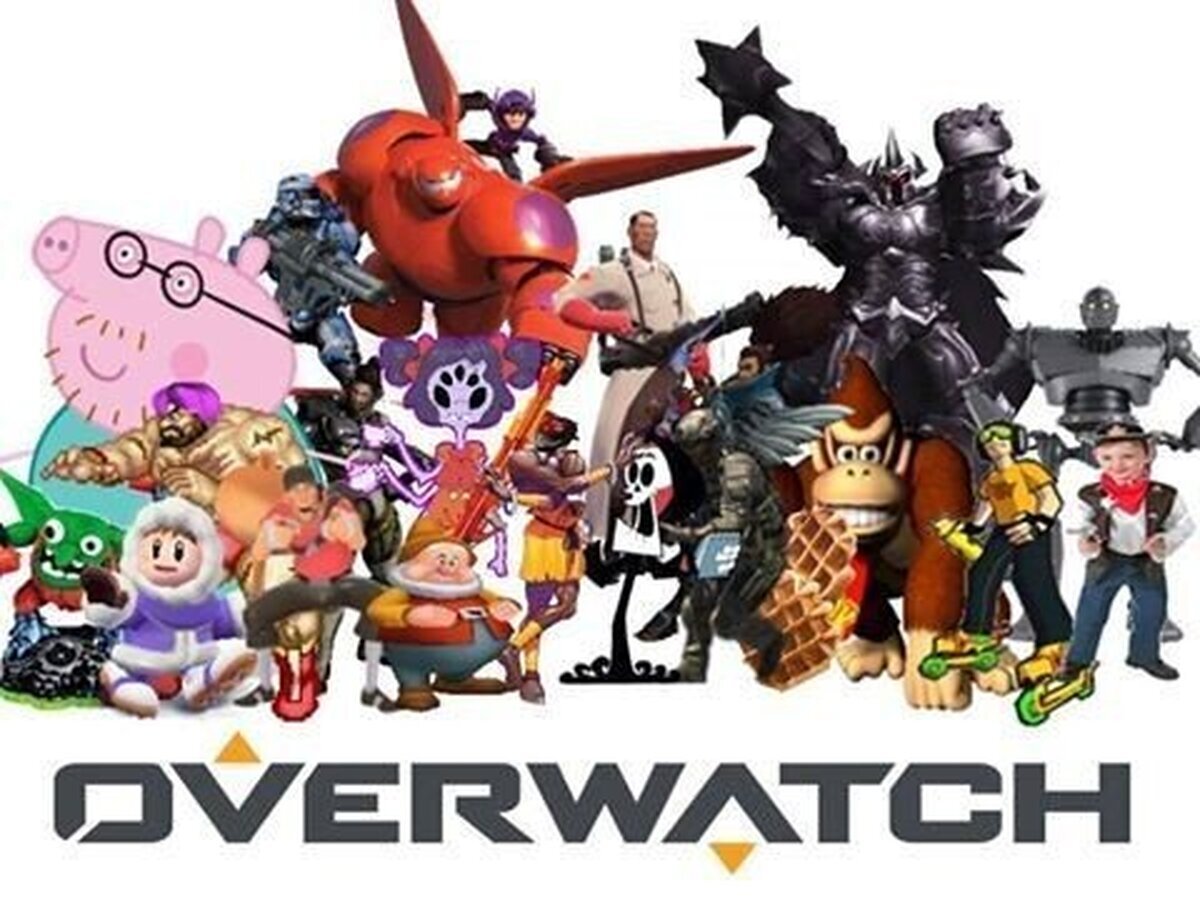 Veo un poco raros a los personajes de OVERWATCH
