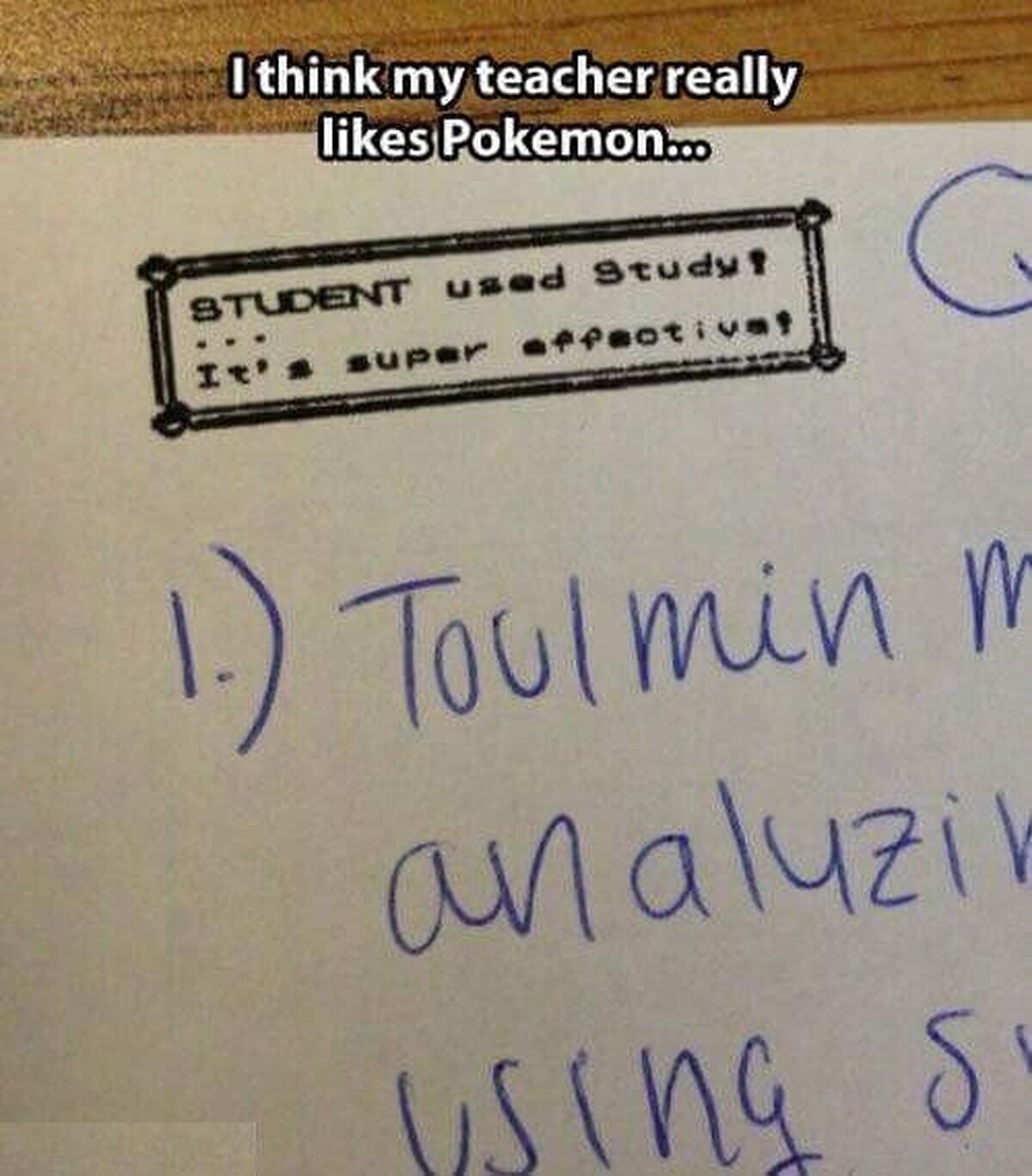 Cuando a tu profesor le gusta pokemon