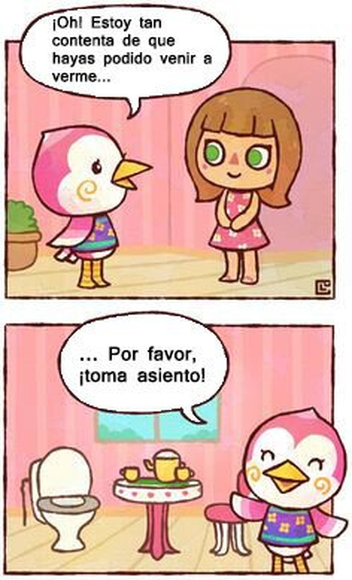 Clasico mobiliario de los vecinos de Animal Crossing...