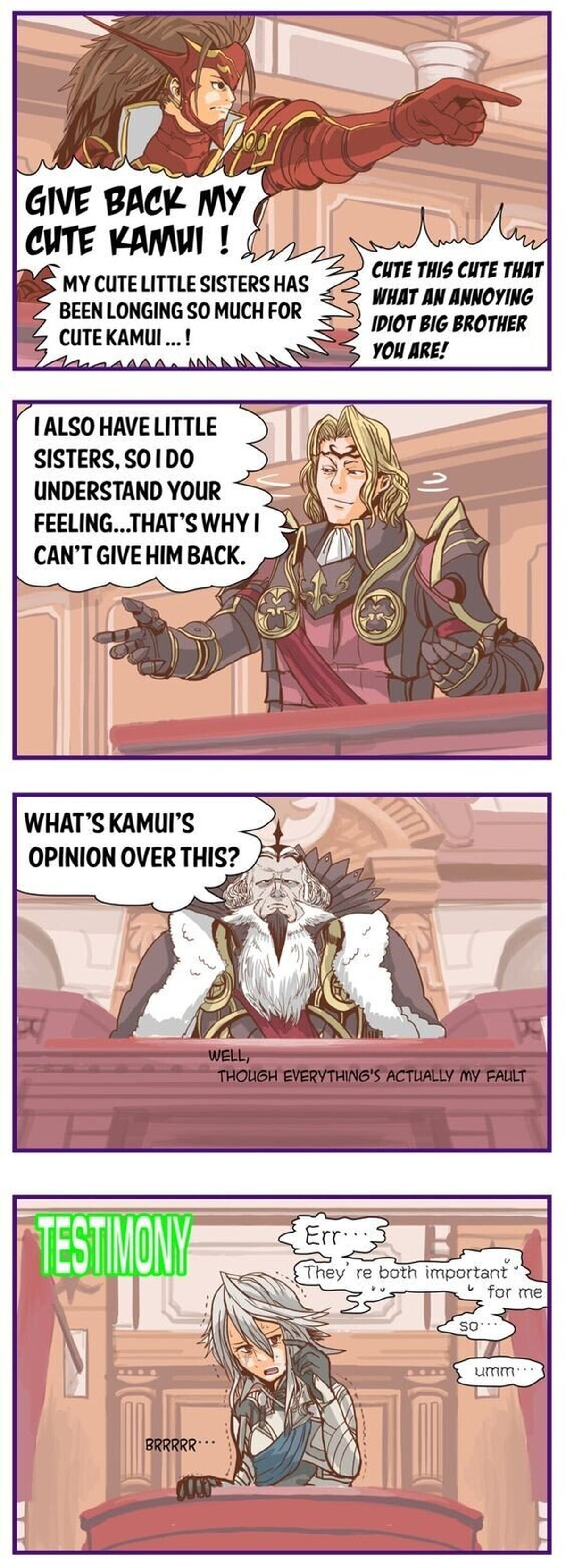El problema de Corrin/Kamui ha llegado hasta los tribunales....