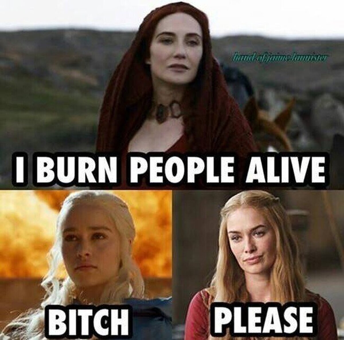 La cara de Cersei no tiene precio