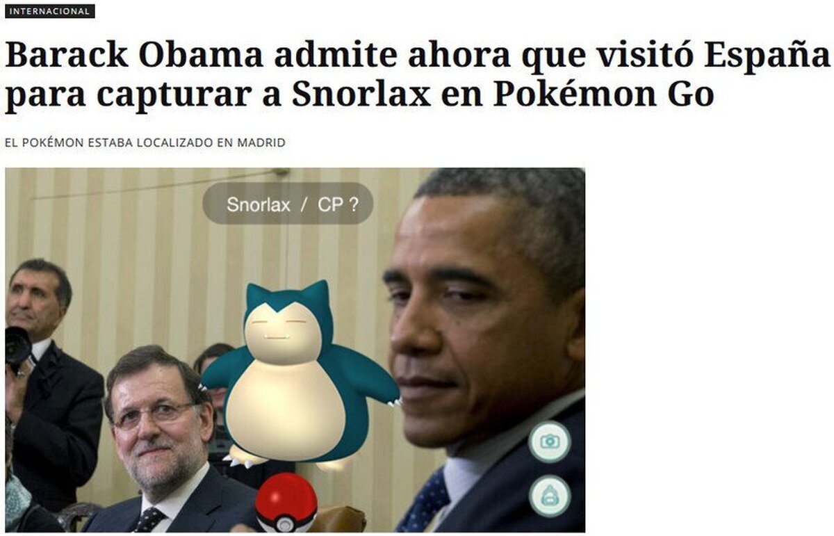 Barack Obama admite ahora que visitó España para capturar a Snorlax en Pokémon Go