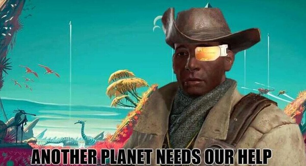 Por favor, que no aparezca en No Man's Sky