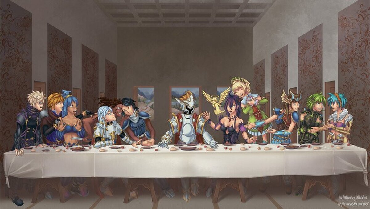 La ultima cena de los Guardianes de los Dioses