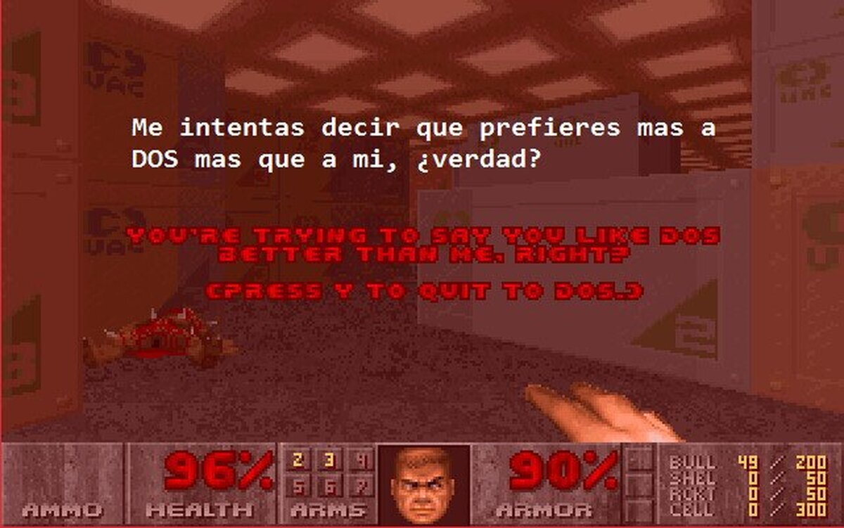 DOOM se comporta cual colegiala celosa