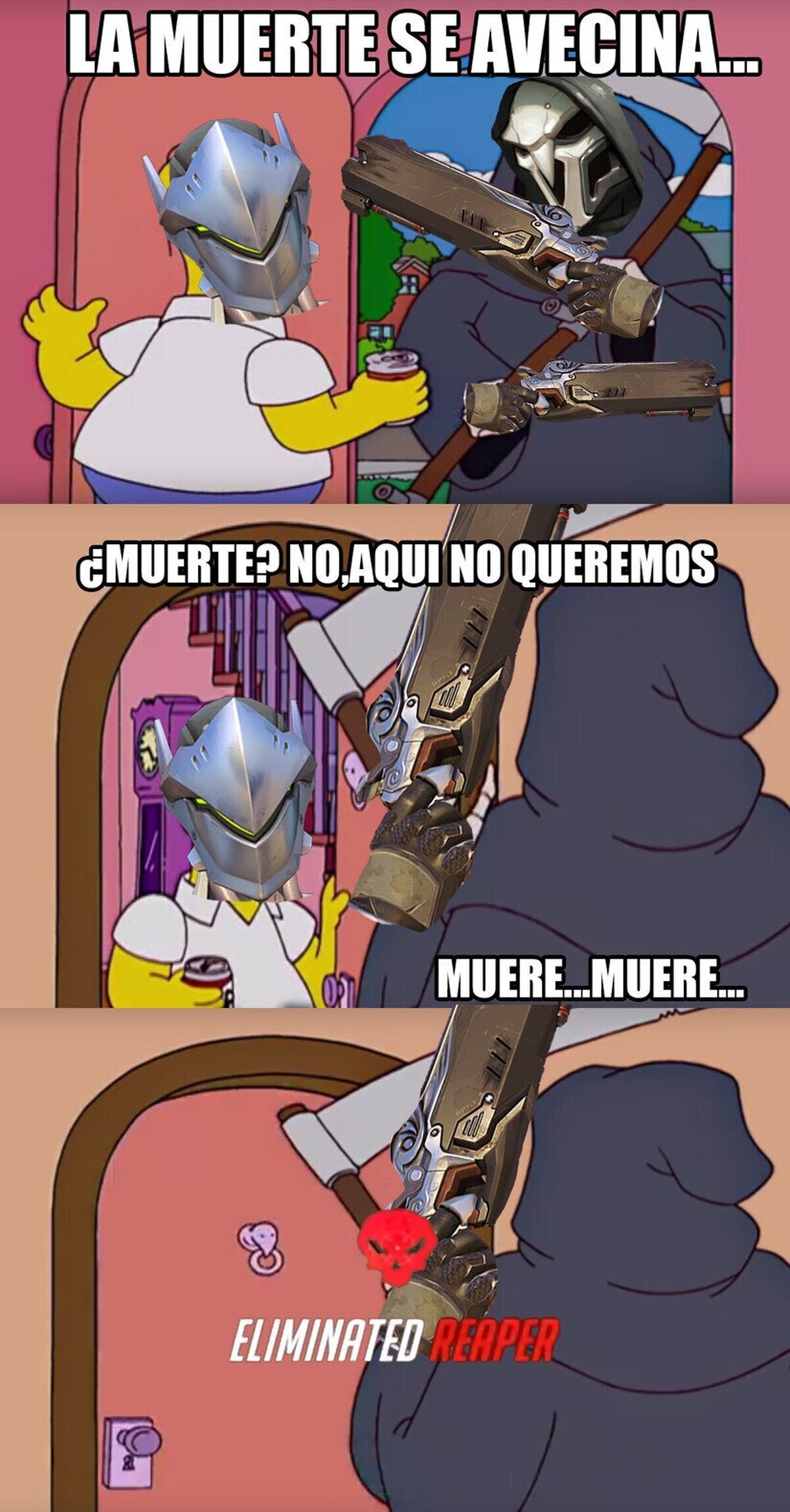 Cuando el Reaper tiene 2 HP y lo intenta igual