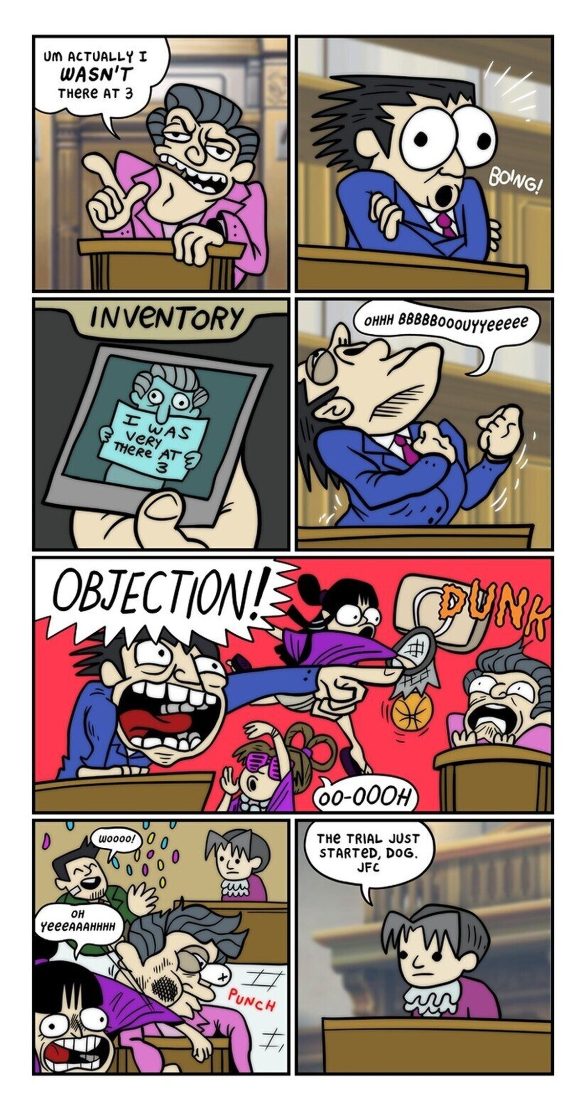 Típico día en los tribunales