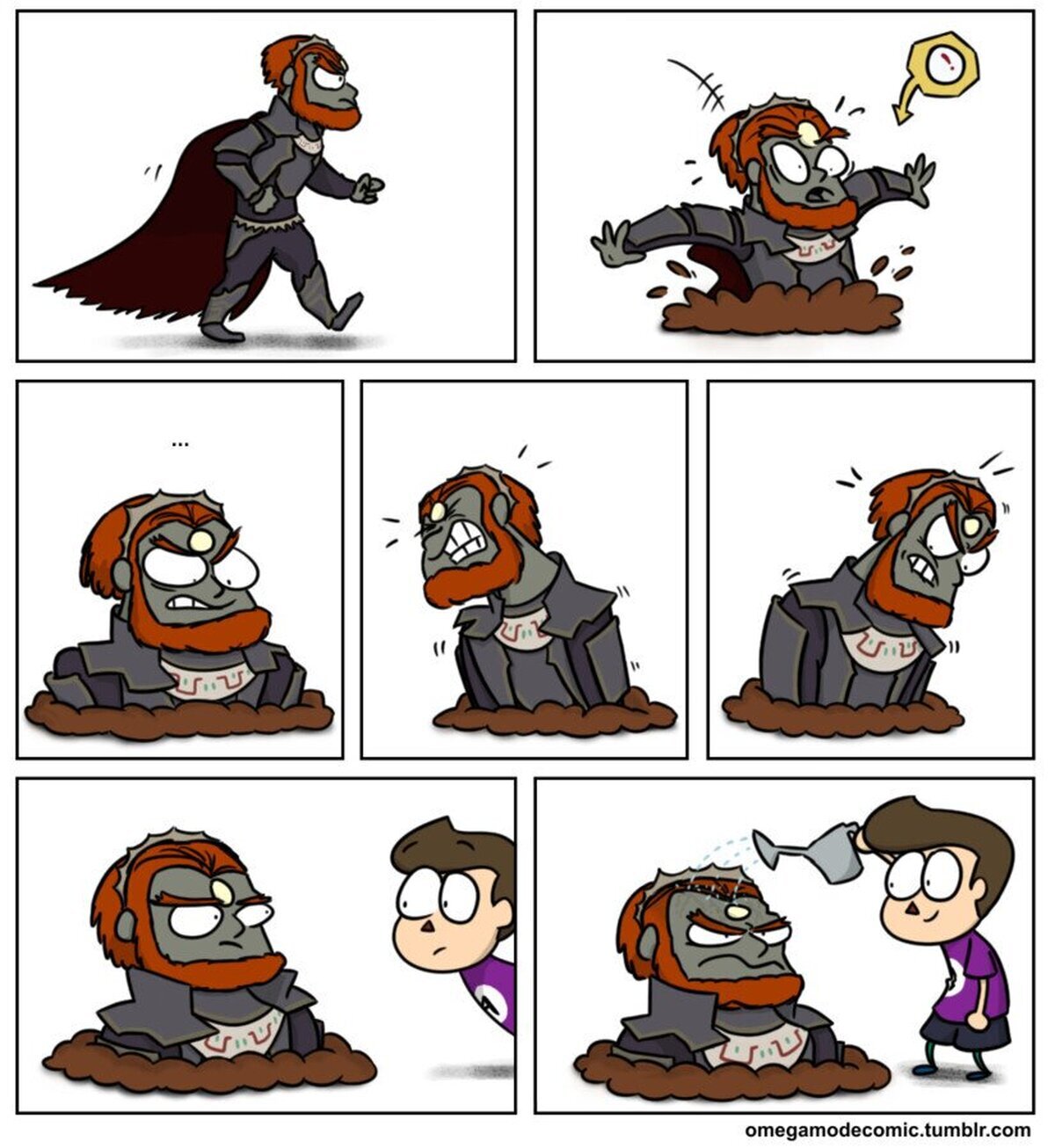 Vamos Ganondorf el aldeano solo quiere ayudarte. 