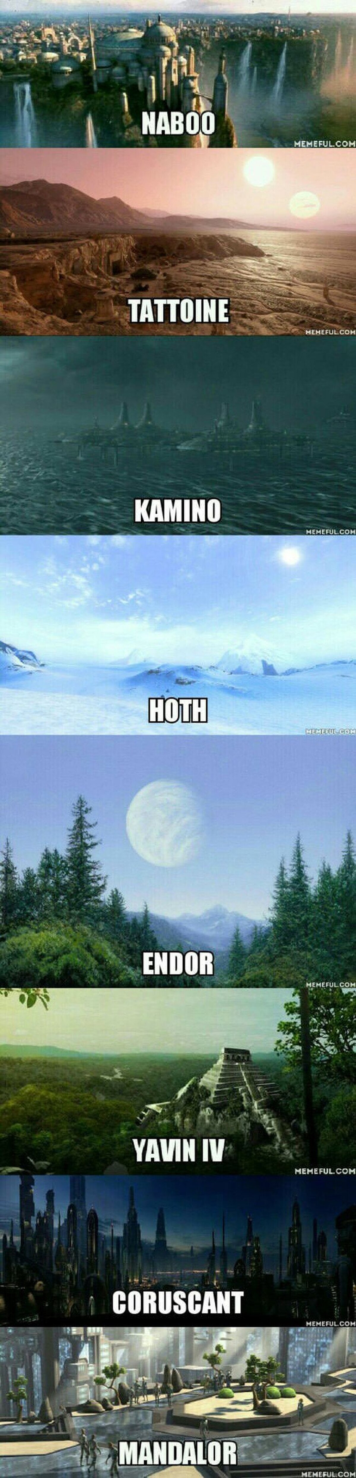 ¿Qué planeta de Star Wars escogerías para vivir?