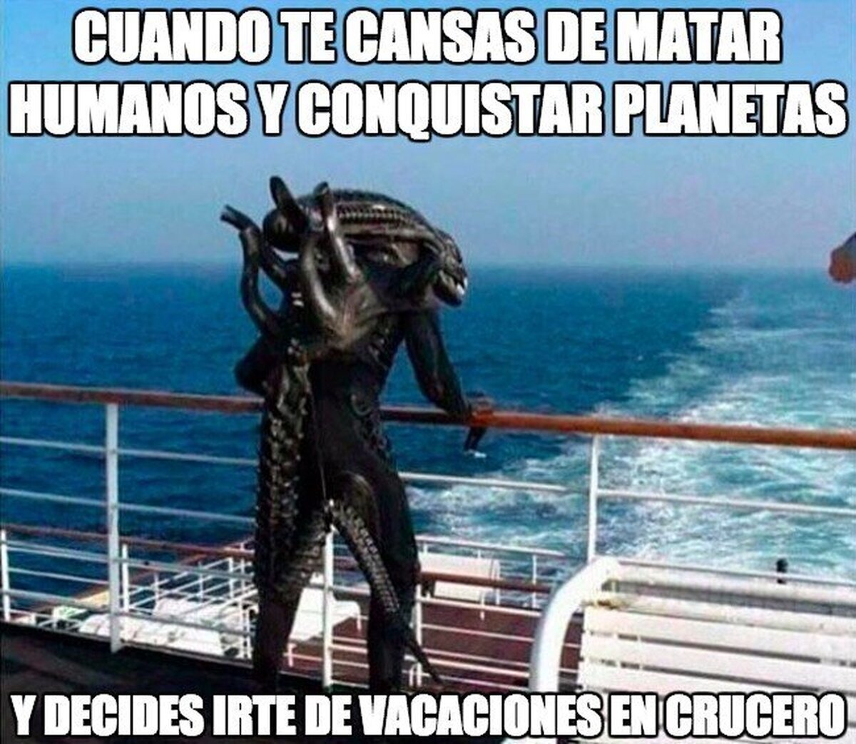 Cuando te cansas de matar humanos y conquistar planetas