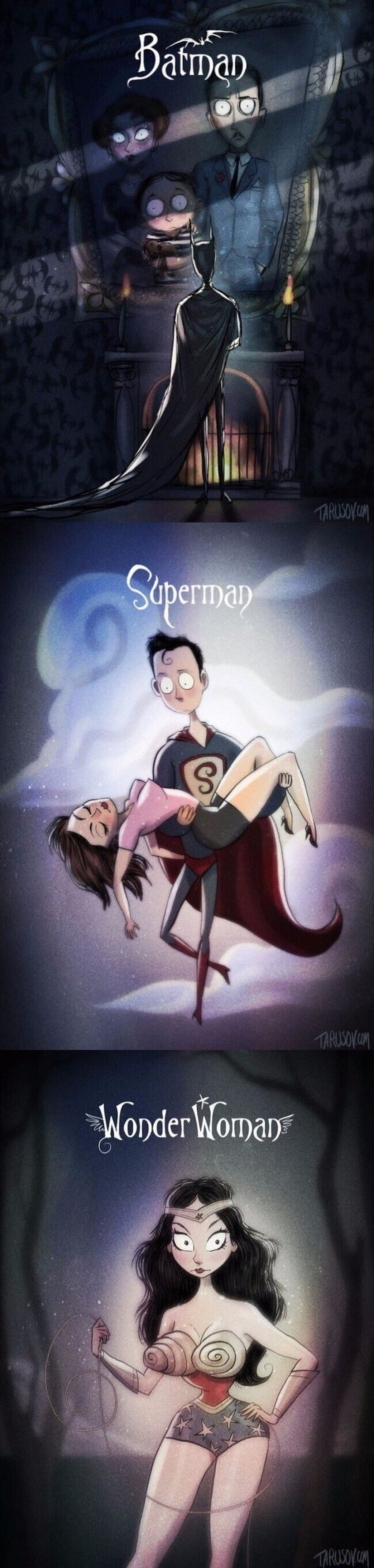 Personajes de DC según Tim Burton