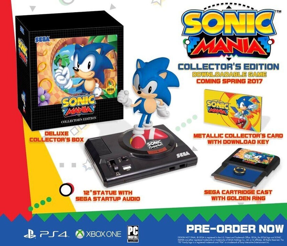 SEGA anuncia una espectacular edición coleccionista de Sonic Mania