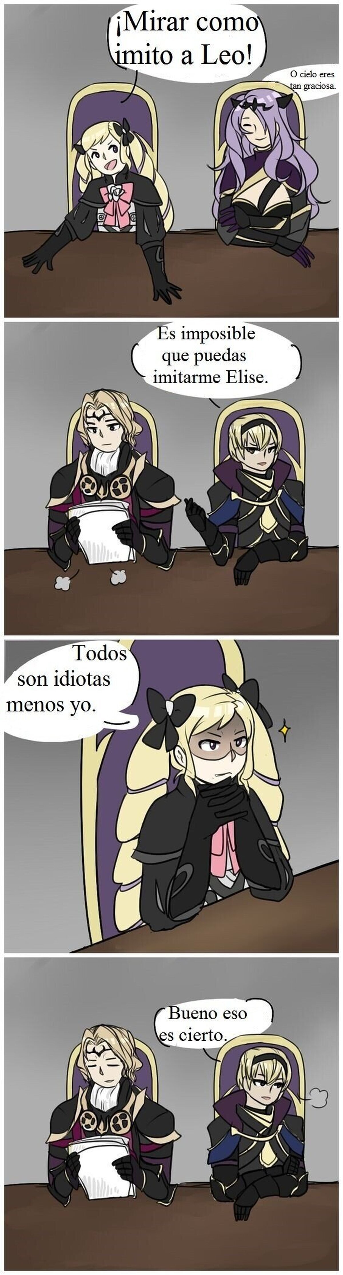 Elise es toda una maestra de la imitación