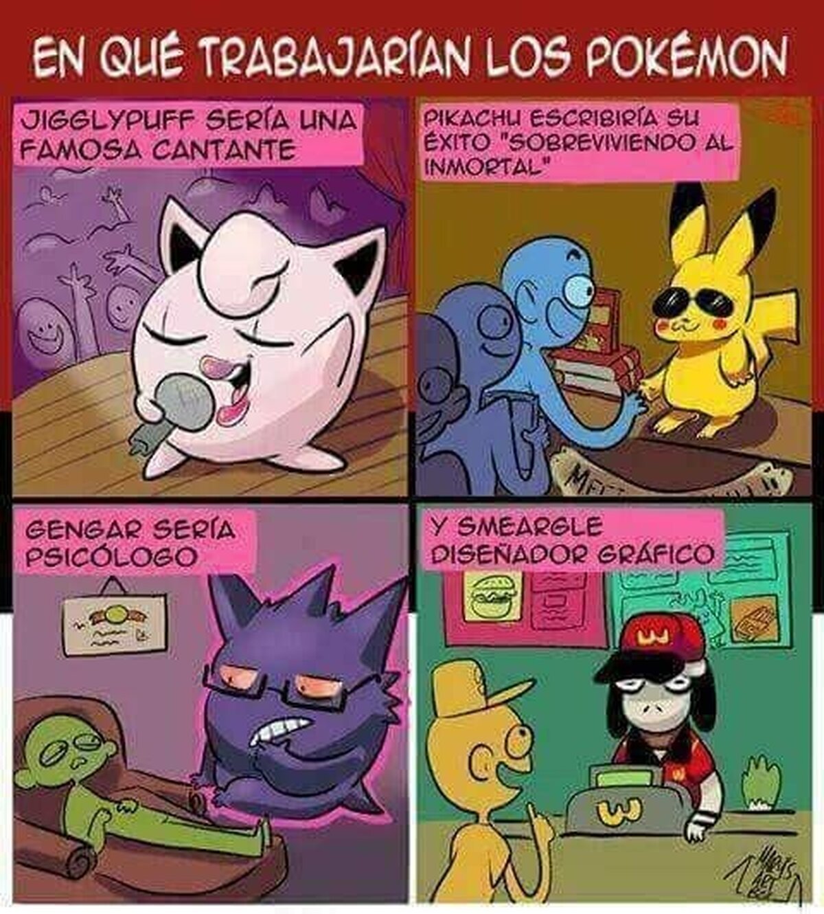 No creo que sea buena idea que tenga a gengar de psicólogo 