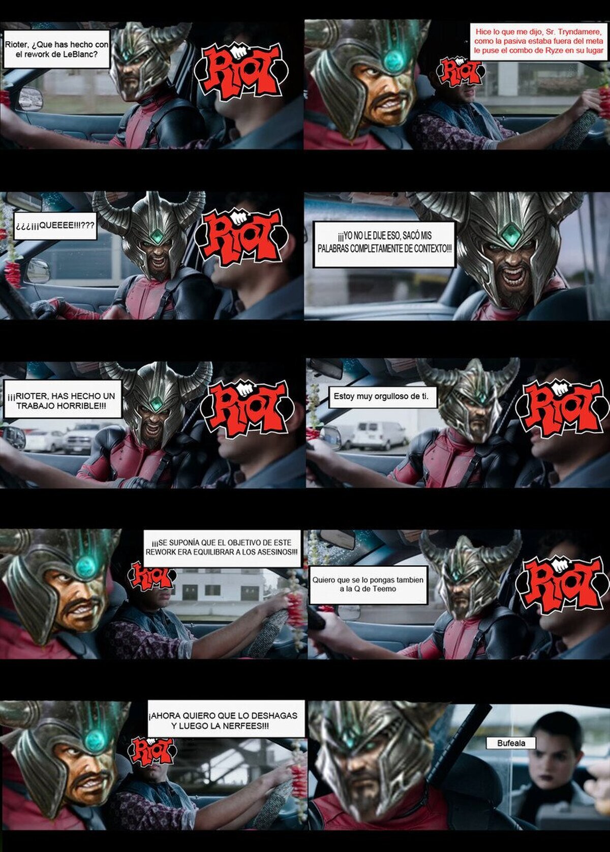 Tryndamere reacciona ante la nueva pasiva de LeBlanc